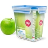 Emsa 508543 recipiente per cibo Rettangolare Scatola 1,5 L Trasparente 1 pz, Casella trasparente/Blu, Scatola, Rettangolare, 1,5 L, Trasparente, Germania, 121 mm