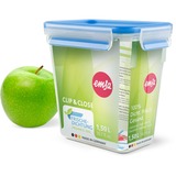Emsa 508543 recipiente per cibo Rettangolare Scatola 1,5 L Trasparente 6 pz, Casella trasparente/Blu, Scatola, Rettangolare, 1,5 L, Trasparente, Germania, 121 mm