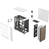 Fractal Design North XL RC Chalk White TG Clear, Chassis Tower bianco/legno
