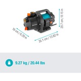 GARDENA Pompa da giardino 3000/4 BASIC Set turchese/Nero