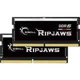 G.Skill Ripjaws F5-4800S3838A16GX2-RS memoria 32 GB 2 x 16 GB DDR5 4800 MHz Nero, 32 GB, 2 x 16 GB, DDR5, 4800 MHz, 262-pin SO-DIMM