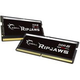 G.Skill Ripjaws F5-4800S3838A16GX2-RS memoria 32 GB 2 x 16 GB DDR5 4800 MHz Nero, 32 GB, 2 x 16 GB, DDR5, 4800 MHz, 262-pin SO-DIMM