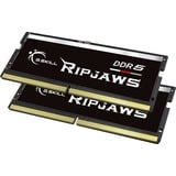 G.Skill Ripjaws F5-4800S3838A16GX2-RS memoria 32 GB 2 x 16 GB DDR5 4800 MHz Nero, 32 GB, 2 x 16 GB, DDR5, 4800 MHz, 262-pin SO-DIMM