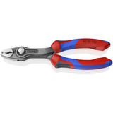 KNIPEX Pinza a presa frontale TwinGrip 82 02 150, Pinza da presa rosso/Blu