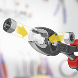 KNIPEX Pinza a presa frontale TwinGrip 82 02 150, Pinza da presa rosso/Blu