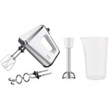 Krups F6085811, Mixer manuale bianco/Argento