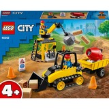 LEGO City Bulldozer da cantiere, Giochi di costruzione Set da costruzione, Bambino/Bambina, 4 anno/i, 126 pz, 350 g