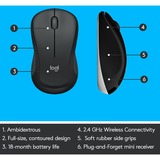 Logitech Advanced MK540 tastiera Mouse incluso USB QWERTY Olandese Nero, Bianco grigio scuro, Wireless, USB, Interruttore a chiave a membrana, QWERTY, Nero, Bianco, Mouse incluso