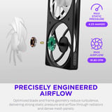 NZXT F140 RGB, Ventola Nero