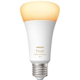 Philips Hue Philips Hue White Ambiance Lampadina Smart E27 100 W Philips Hue White ambiance Lampadina Smart E27 100 W, Lampadina intelligente, Bianco, Bluetooth/Zigbee, LED, E27, Illuminazione fredda, Bianco caldo