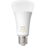 Philips Hue Philips Hue White Ambiance Lampadina Smart E27 100 W, Lampada a LED Philips Hue White ambiance Lampadina Smart E27 100 W, Lampadina intelligente, Bianco, Bluetooth/Zigbee, LED, E27, Illuminazione fredda, Bianco caldo