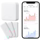 SwitchBot Pacchetto intelligente – confezione da 3 termo-igrometri e Hub Mini, set bianco