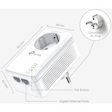 TP-Link TL-PA7027P KIT adattatore di rete PowerLine 1000 Mbit/s Collegamento ethernet LAN Bianco 2 pz, PowerLAN bianco, 1000 Mbit/s, IEEE 1901, IEEE 802.3, IEEE 802.3u, Tipo E/F, Gigabit Ethernet, 10,100,1000 Mbit/s, HomePlug AV2