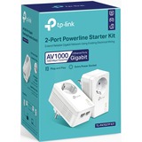 TP-Link TL-PA7027P KIT router wireless, PowerLAN bianco, TP-LINK TL-PA7027P KIT