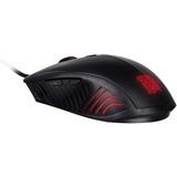 Thermaltake Challenger Combo tastiera Mouse incluso USB Tedesco Nero, Set desktop Nero, Cablato, USB, Interruttore a chiave a membrana, LED, Nero, Mouse incluso
