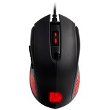Thermaltake Challenger Combo tastiera Mouse incluso USB Tedesco Nero, Set desktop Nero, Cablato, USB, Interruttore a chiave a membrana, LED, Nero, Mouse incluso