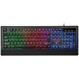 Thermaltake Challenger Combo tastiera Mouse incluso USB Tedesco Nero, Set desktop Nero, Cablato, USB, Interruttore a chiave a membrana, LED, Nero, Mouse incluso
