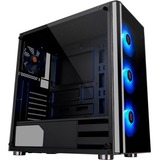 Thermaltake V200 TG RGB Midi Tower Nero Nero, Midi Tower, PC, Nero, ATX, micro ATX, Mini-ITX, SPCC, Giocare