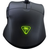 Turtle Beach Pure Air - Mouse da gioco RGB wireless ergonomico e ultraleggero, con sensore ottico a 26K DPI, dotato di batteria da 125 ore, illuminazione RGB - Nero Nero, con sensore ottico a 26K DPI, dotato di batteria da 125 ore, illuminazione RGB - Nero, Mano destra, Ottico, RF senza fili + Bluetooth, 26000 DPI, Nero, Translucent