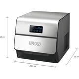 Unold 48955 macchina per cubetti di ghiaccio Macchina per ghiaccio portatile 150 W Nero, Acciaio inox, Preparatore ghiaccio accaio/Nero, 150 W, 230 V, 50 Hz, Type E/F (CEE 7/7), 110 g, 550 g