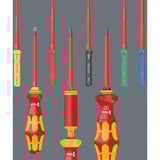 Wera Kraftform Kompakt VDE 16 extra slim 1 Tool Finder, 16 pezzi, Cacciavite rosso/Giallo