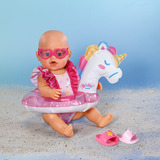 ZAPF Creation BABY born Swim Set Unicorn 43cm, Accessori della bambola BABY born Swim Set Unicorn 43cm, Costume per bambola, 3 anno/i