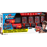 ZURU XSHOT Bersaglio interattivo & Fury 4 Confezione da 2, Blaster per freccette 