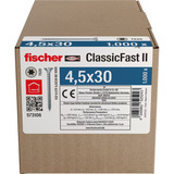 fischer Vite per truciolato ClassicFast II 4,5x30 testa svasata TX 