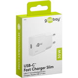 goobay Caricatore rapido USB-C PD GaN Slim (30 W), Caricabatterie bianco