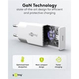 goobay Caricatore rapido USB-C PD GaN Slim (30 W), Caricabatterie bianco