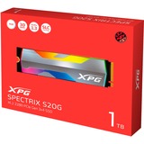 ADATA SPECTRIX S20G M.2 1000 GB PCI Express 3.0 3D NAND NVMe alluminio, 1000 GB, M.2, 2500 MB/s