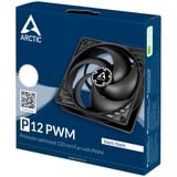ARCTIC P12 PWM Case per computer Ventilatore 12 cm Nero Nero, Ventilatore, 12 cm, 1800 Giri/min, 24,5 dB, 56,3 pdc/min, 95,65 m³/h