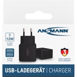 Ansmann HC212 Nero Interno, Caricabatterie Nero, Interno, AC, 5 V, Nero