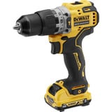 DEWALT Trapano avvitatore a percussione a batteria DCD706D2, 12Volt, Cordless giallo/Nero
