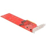 DeLOCK Scheda PCI Express x8 a 2x NVMe M.2 Key M interna 110 mm, Scheda di interfaccia 