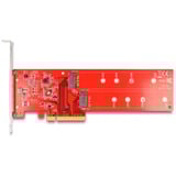 DeLOCK Scheda PCI Express x8 a 2x NVMe M.2 Key M interna 110 mm, Scheda di interfaccia 