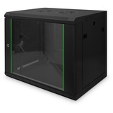 Digitus Alloggiamento a parete Serie Dynamic Basic - 600 x 450 mm (L x P), IT armadio Nero, Da parete, 9U, 60 kg, Lucchetti, 17,5 kg, Nero