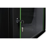 Digitus Alloggiamento a parete Serie Dynamic Basic - 600 x 450 mm (L x P), IT armadio Nero, Da parete, 9U, 60 kg, Lucchetti, 17,5 kg, Nero