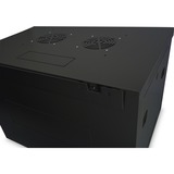 Digitus Alloggiamento a parete Serie Dynamic Basic - 600 x 450 mm (L x P), IT armadio Nero, Da parete, 9U, 60 kg, Lucchetti, 17,5 kg, Nero
