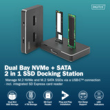 Digitus DA-71546-1, Docking station Nero