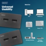 Digitus Docking station doppia M.2 NVM SSD Nero