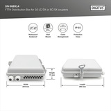 Digitus Scatola di distribuzione FTTH per 16 accoppiatori LC/DX o SC/SX, Scatola di giunzione 
