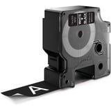 Dymo D1 etichette originali | 24 mm x 7 mm | stampa bianca su nero | etichette autoadesive per etichettatrice LabelManager | 1 Pezzo, Nastro di scrittura Bianco su nero, Poliestere, Belgio, -18 - 90 °C, DYMO, LabelManager, LabelWriter 450 DUO