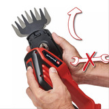 EINHELL Power X-Change tagliasiepi/tagliabordi a batteria GE-CG 18/100 Li T, 18 Volt, Forbici per erba rosso/Nero