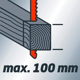 EINHELL TE-JS 100 seghetto elettrico 2,3 kg, Puzzle rosso/Nero, Nero, Rosso, 45°, 10 cm, 1 cm, AC, 750 W
