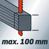 Einhell TE-JS 100 seghetto elettrico 2,3 kg rosso/Nero, Nero, Rosso, 45°, 10 cm, 1 cm, AC, 750 W