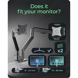 ICY BOX IB-MS524-T, Base per monitor grigio