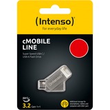 Intenso cMOBILE LINE 128 GB, Chiavetta USB argento