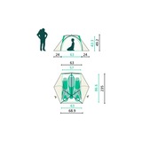 Jack Wolfskin Tenda a cupola STRATOS LITE III verde