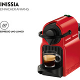 Krups Nespresso INISSIA XN100, Macchina a capsula rosso, Macchina per espresso, 0,7 L, Capsule caffè, 1260 W, Rosso